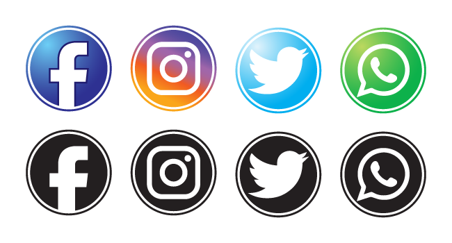 Social Media Icons Logos Pack Free Vector In Ai Eps Format Templatepocket